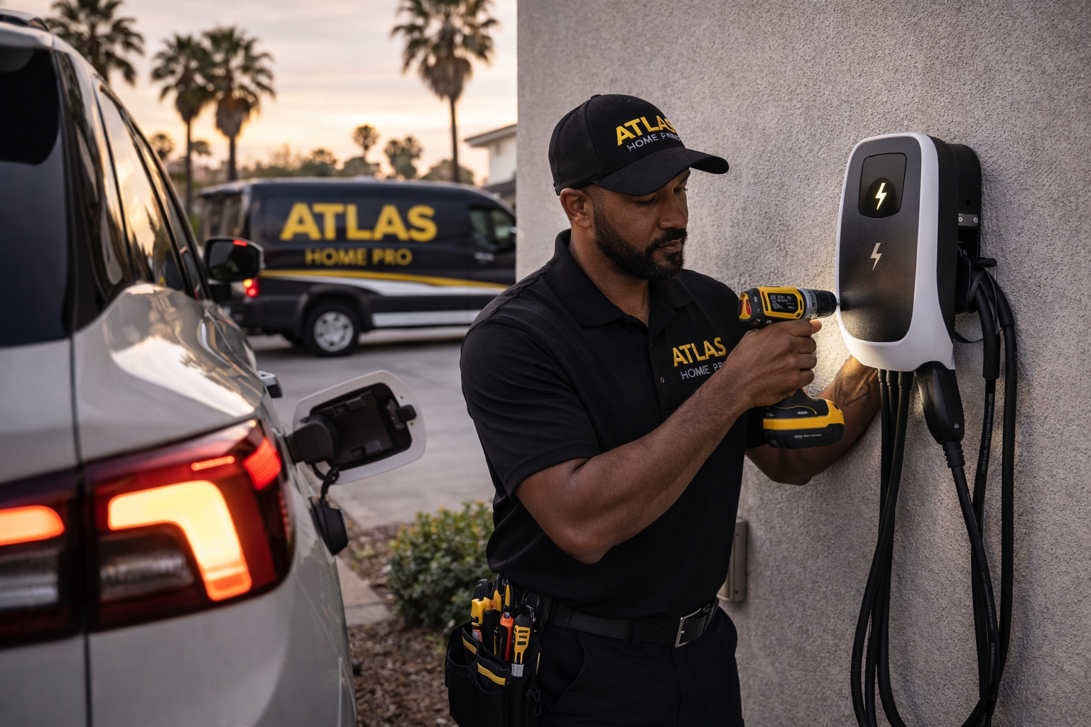 Atlas Home Pro EV Charger Install Los Angeles